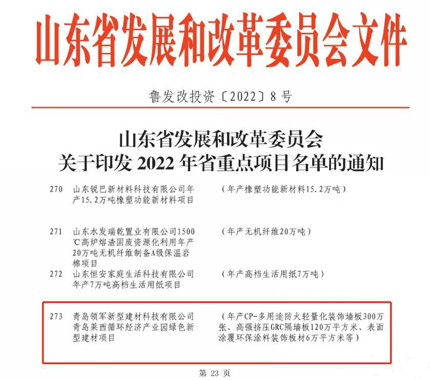 喜讯！青岛莱西循环经济产业基地被列为2022年山东省重点项目